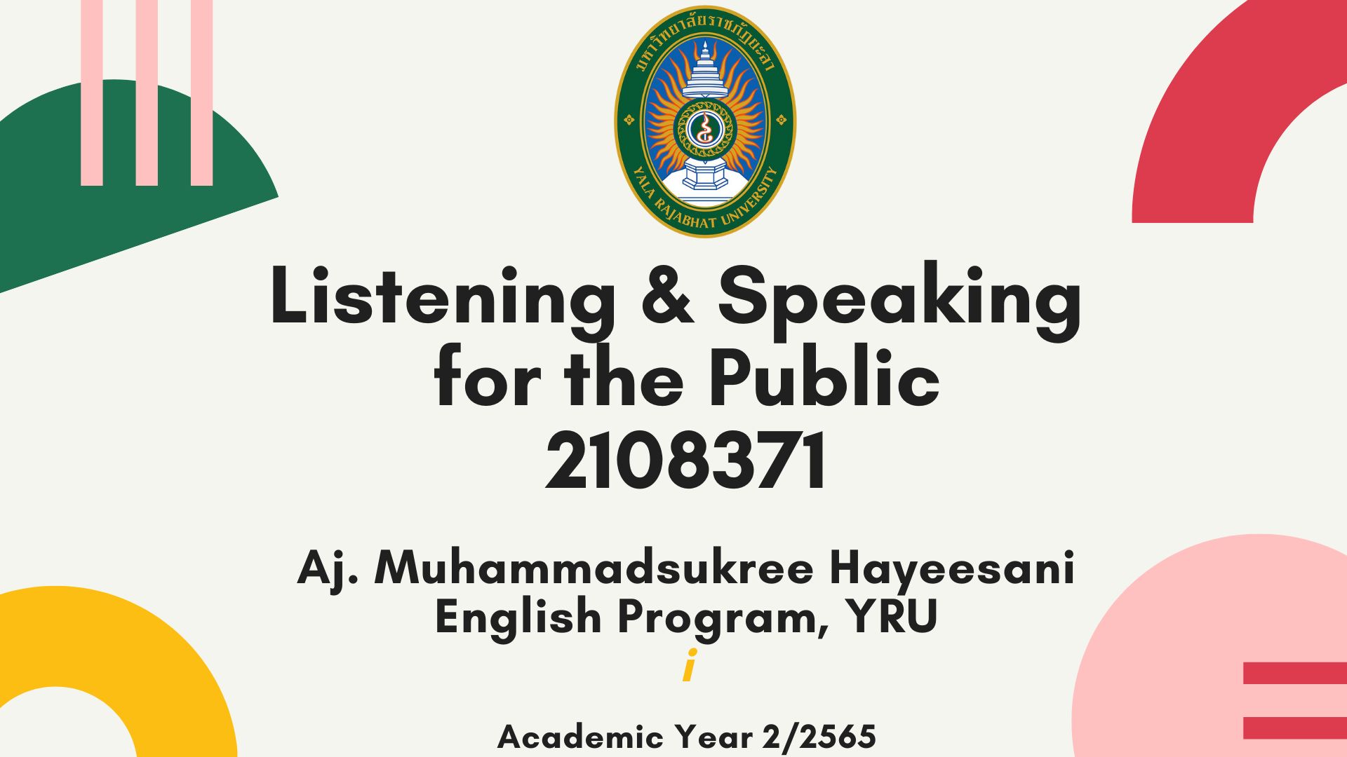 Listening and Speaking for the Public